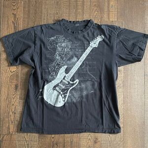 Y2K Fubu Guitar rockstar t shirt